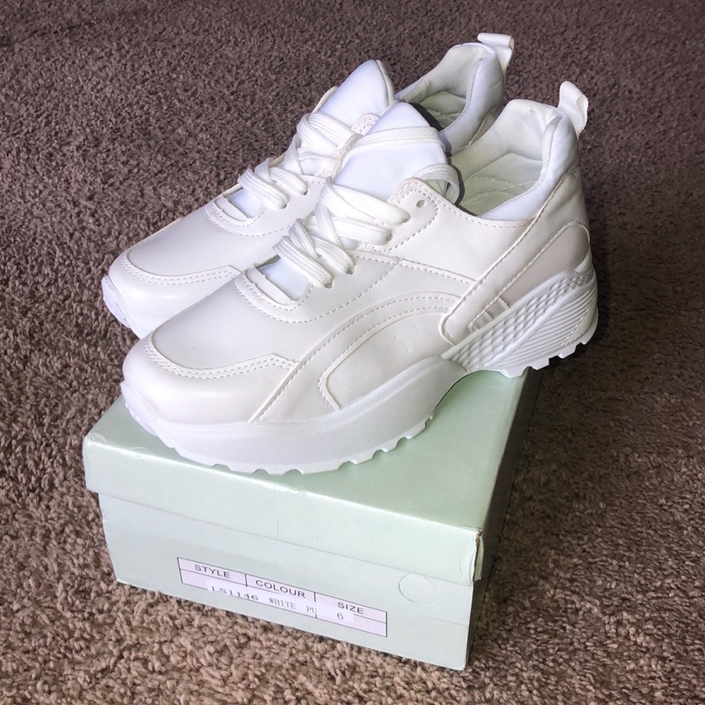 boohoo chunky dad trainers us size 8/uk size 6